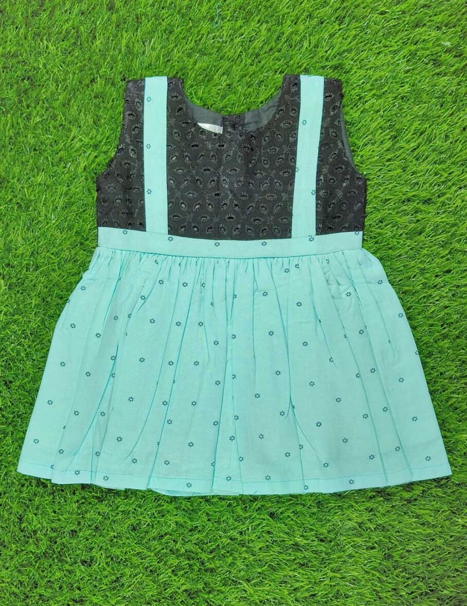 SEA BLUE ROMPER FROCK